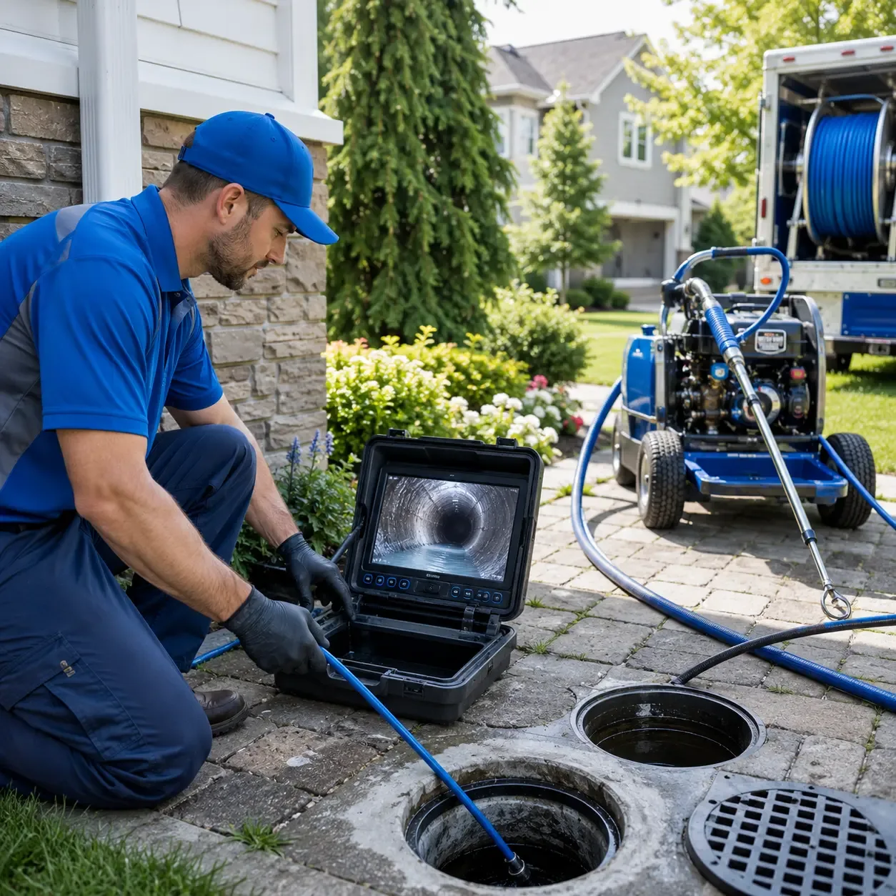 Outdoor drain cleaning professionals serving Oakwood, TX